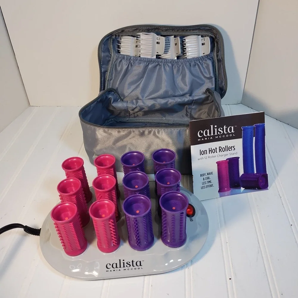 Calista Ion Hot Rollers Set Maria McCool Short Length New Without Box Tested